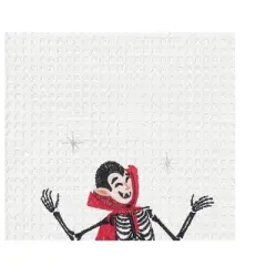 C&F Home Dancing Vampire Halloween Embroidered 100% Cotton Waffle Weave