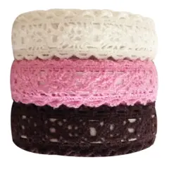 Wrapables Decorative Lace Tape (Set of 3)