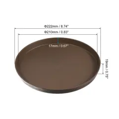 Unique Bargains Durable Reusable Non-slip Stackable Serving Tray 3 Pcs