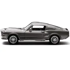 1967 Ford Mustang Custom "Eleanor" Gray Met. w/ Black Stripes "Gone in 60 Seconds" (2000) Movie 1/43 Diecast Model by Greenlight