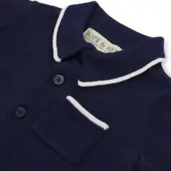 Hope & Henry Baby Boy's 2-Piece Polo Sweater Set