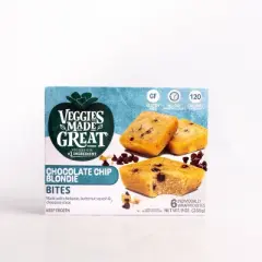 Veggies Made Great Frozen Gluten Free Chocolate Chip Blondie Bites - 9oz/6ct