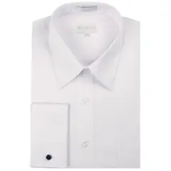 Marquis Men's Slim Fit French Cuff Dress Shirt - Cufflinks Included