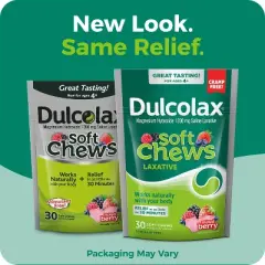 Dulcolax Laxative Stool Softener Soft Chews - 30ct