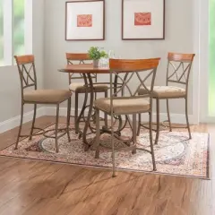 5pc Carter Gathering Dining Sets Brown - Powell Company