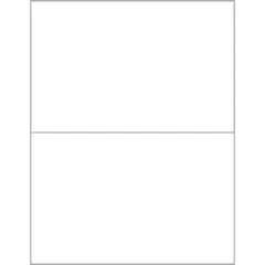 Box Partners Laser Labels Rectangle 8 1/2" x 5 1/2" White 200/Case LL135