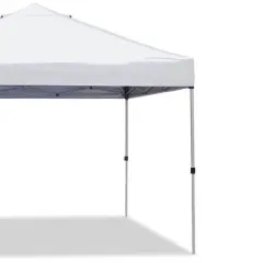 Z-Shade ZSBP10VNTWH-S 10 by 10 Foot White Venture Straight Leg Canopy and Emergency Tent Shelter for Outdoor and Indoor Use, 100 Square Foot Coverage