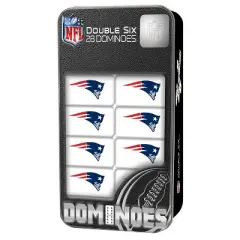 MasterPieces Officially Licensed NFL New England Patriots 28 Piece Dominoes Game for Adults