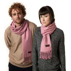 Mio Marino | Women's Solid Fringed 100% Cotton Scarf