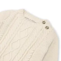 Hope & Henry Layette Baby Long Sleeve Cable Sweater and Legging Set, Infant