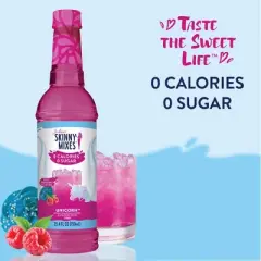 Jordan's Skinny Mixes Unicorn Sugar Free Fruit Flavored Water Enhancer Syrup for Drink Mix Iced Tea Lemonade and More - 25.4 fl oz
