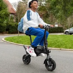 Jetson LX10 Adult 10" Step Over Electric Folding Bike - Black