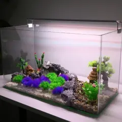 Unique Bargains Aquarium Plastic Plants for Goldfish Tank Landscape Decor 1.97" 20 Pcs