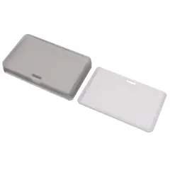 Unique Bargains Plastic Horizontal Name Tag ID Badge Card Holder Clear 10 Pcs