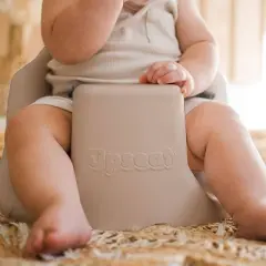 Upseat Infant Floor & Booster Seat - Taupe