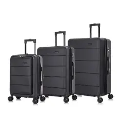 InUSA Elysian Lightweight Hardside Carry On Spinner 3pc Luggage Set