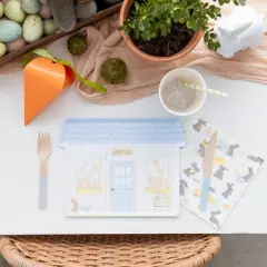 Daydream Society - Bunnies In The Garden Large Print Napkins - Pack of 16 Paper Napkins