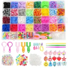 LotFancy 32 Colors Rubber Band Bracelet Kit, Loom Bracelet Making Refill Kit for Adults Ages 12+