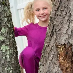 Minus33 Merino Wool Midweight - Kid's Base Layer Crew 100% Merino Wool