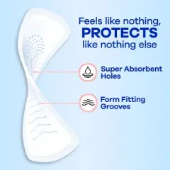 Always Infinity FlexFoam Pads without Wings - Super Absorbency - Unscented - Size 2 - 32ct