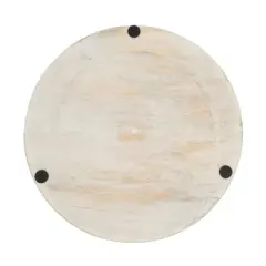 Saro Lifestyle Wooden Charger, 13" &Oslash; Round, Natural (Set of 4)