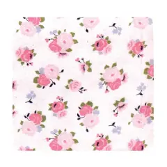 Luvable Friends Baby Girl Cotton Flannel Receiving Blankets, Garden 7-Pack, One Size