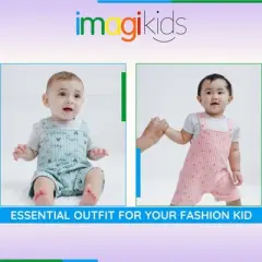 Disney Winnie the Pooh Mickey Mouse Minnie Mouse Eeyore Tigger Piglet Baby Bodysuit and Short Overalls Outfit Set Newborn to Infant