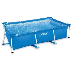 Frame Above Ground Baby Splash Swimming Pool Bundled w/ Intex Filter Pump