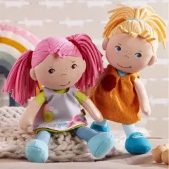 HABA Soft Doll Beatrice 8" - First Baby Doll with Red Pigtails