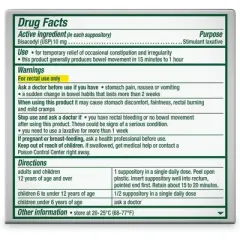 Dulcolax Suppository 10 Mg 4 Ct