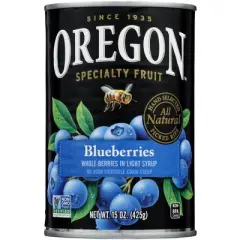 Oregon Blueberries in  Light Syrup - 8 pack, 15 oz