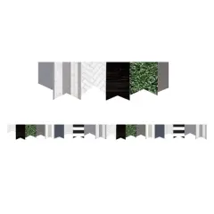 Teacher Created Resources&reg; Modern Farmhouse Pennants Die-Cut Border Trim, 35 Feet, 6 Packs