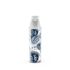 MLS Sporting KC All Over Venture Water Bottle - 24oz: Portable Plastic Drinkware