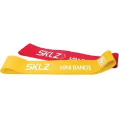 SKLZ Mini Strength Training and Exercise Resistance Bands 2-Pack - Red/Yellow