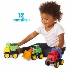 Kidoozie Little Tuffies Vehicle Toys for Ages 12 Months and Up