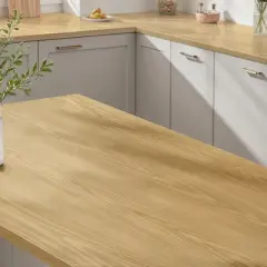 Light Brown Wood Vinyl Peel & Stick Wallpaper Roll Self Adhesive Contact Paper for Furniture & Walls (Covers 30.78 sq. ft. )