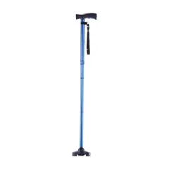 Drive Medical HurryCane Freedom Edition Folding Cane with T Handle, Blue