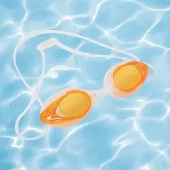Pool Central 8.5" Orange Competition Swimming Pool Goggles