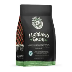 Bones Coffee Company Highland Grog Ground Coffee Beans Butterscotch Caramel & Rum Flavor 12 oz Medium Roast (Ground)
