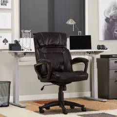 Style Hannah Office Chair Bonded Leather Comfort - Serta