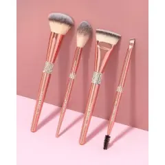 LUNA MAGIC Face Makeup Brush Set - 4ct