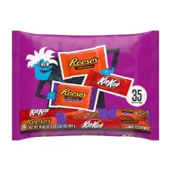 Reese's Kit Kat Assorted Halloween Candy Snack Size - 19.92oz/35pc