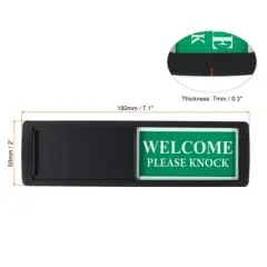 Unique Bargains Acrylic Self-Adhesive Decor Home Business Privacy Sign