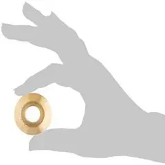 Wood Grip Swimming Pool Cover Brass Anchor Collar/Beauty Ring - 10 Pieces