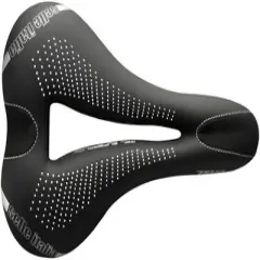 Selle Italia Diva Gel Superflow Saddle - Black Rail Material: Titanium Width: 135