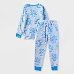Girls' Lilo & Stitch 2pc Gifting Pajama Set - Blue