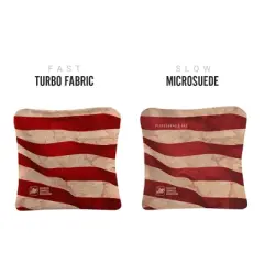 Cloth American Flag Synergy Pro Red Cornhole Bags (Set of 4)