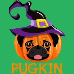 Women's Design By Humans Pugkin Pumpin Halloween By trantanphat95 Racerback Tank Top
