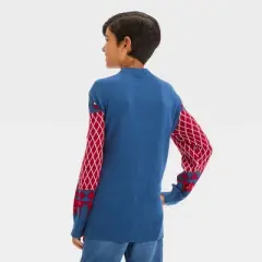 Boys' Marvel Spider-Man Holiday Pullover Sweater - Burgundy