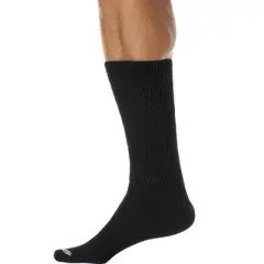 KingSize Men's Big & Tall Diabetic Crew Socks with Extra Wide Footbed